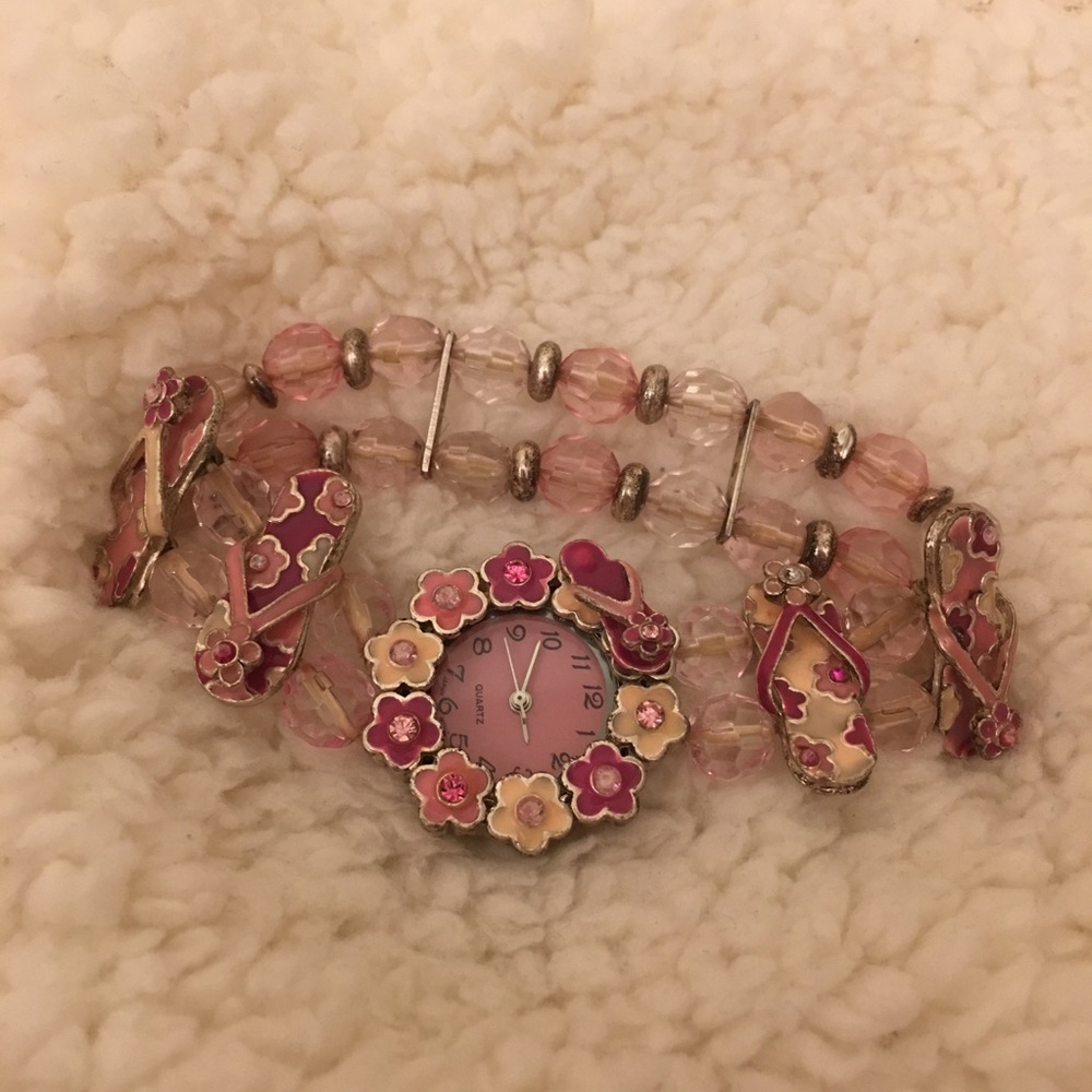 Flip flop stretchable watch